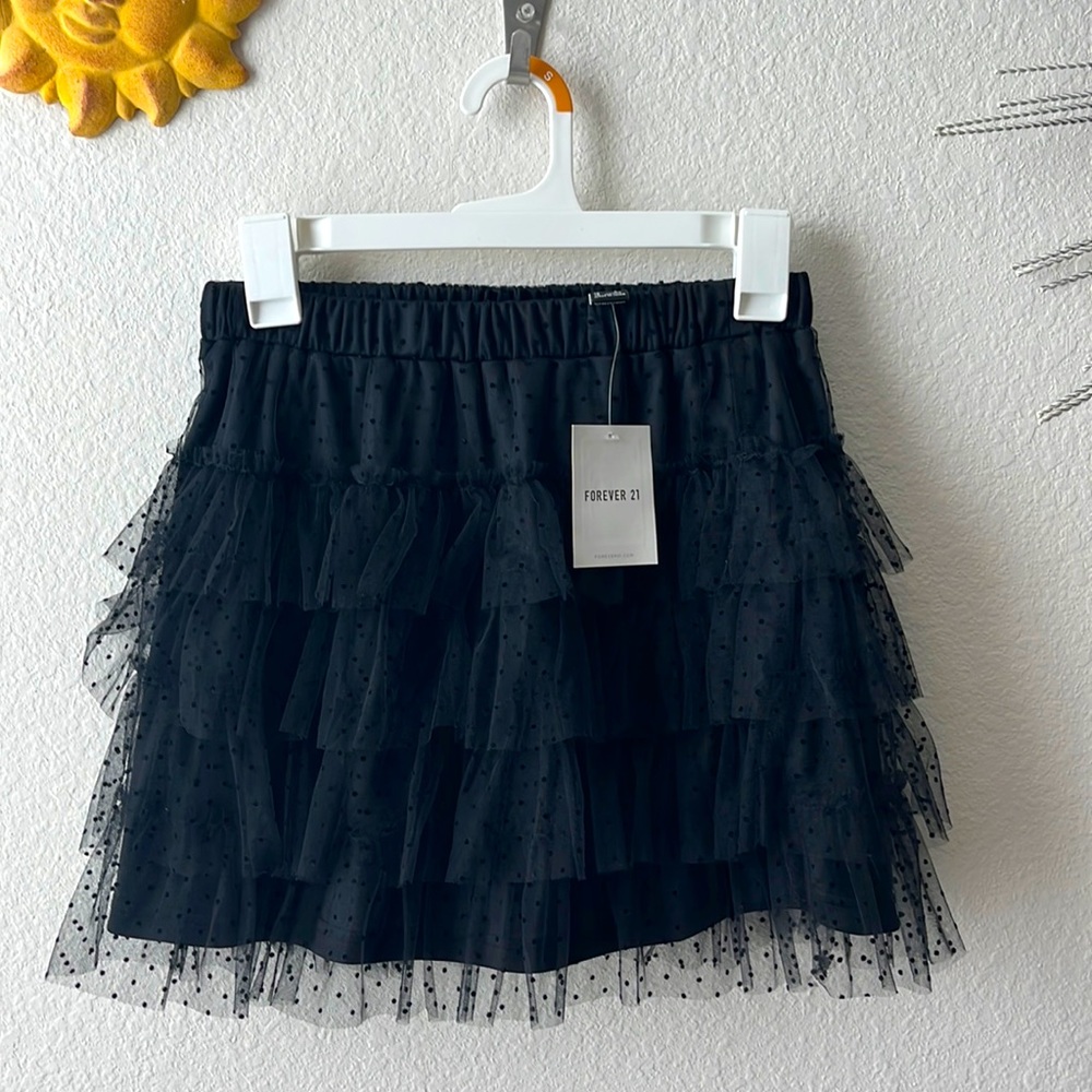 Forever 21 mesh short skirt